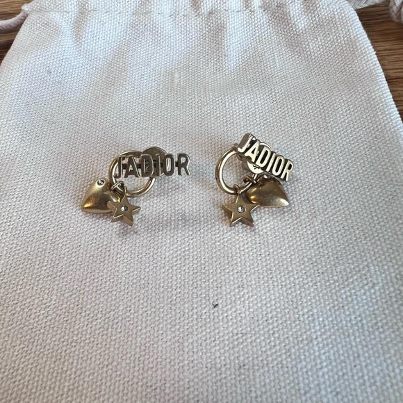 Dior Jewelry - Christian Dior Dior Heart Star J'ADIOR Rhinestone Earrings